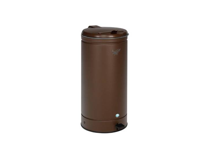 PROREGAL® Mülleimer Großvolumiger Abfallsammler Fußpedal 66L 80x43x43cm Braun
