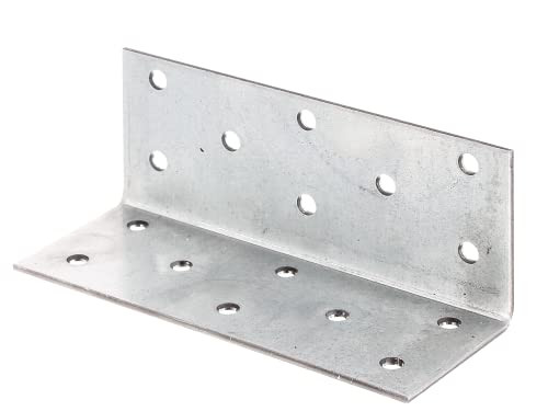 Alberts 335755 hoekverbinder, sendzimir verzinkt staal, zilver, 40 x 40 x 100 mm