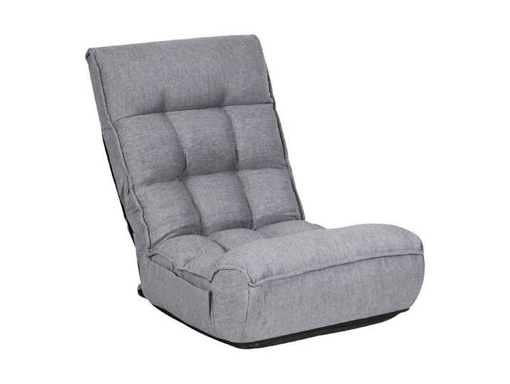 COSTWAY Relaxsessel, verstellbare Rückenlehne&Kopfstütze,klappbar,140kg