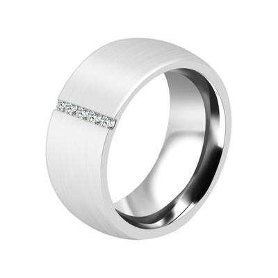 Partnerring AKZENT "Strong Belief, langlebig" Gr. 62, silber (silberfarbig), Fingerringe, Damen, 62, Edelstahl
