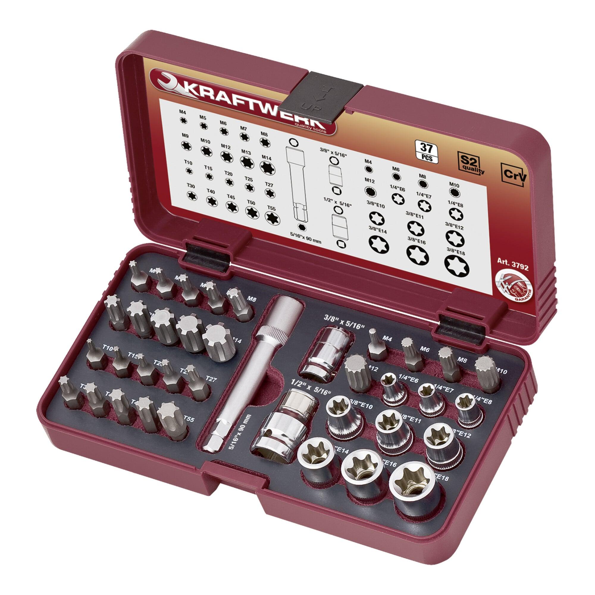 Kraftwerk TX-XZN-RIBE-Bit- & Stecknuss-Satz, 37-tlg. (3792)