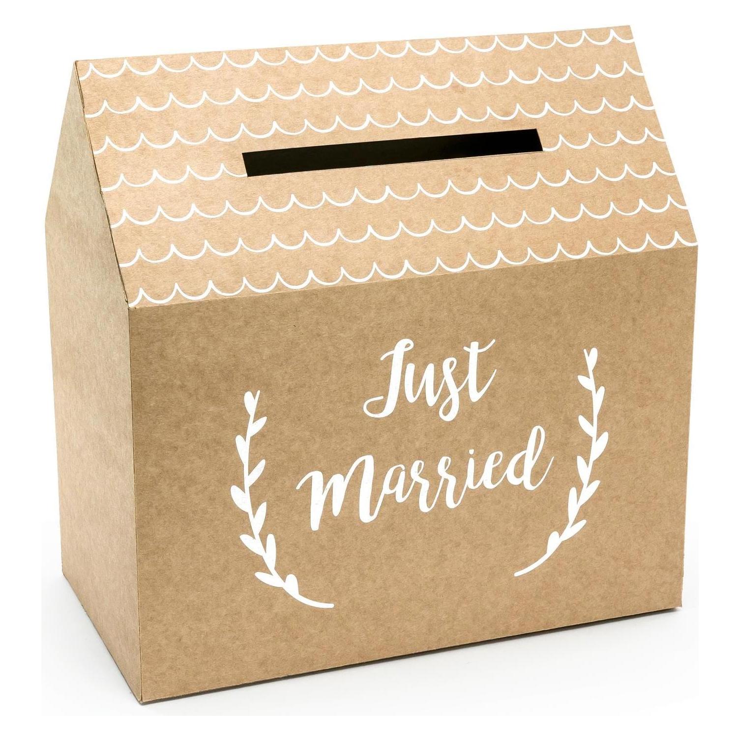 Partydeco Kartenbox Just Married (1 Stk.) (PUDTM7-031)