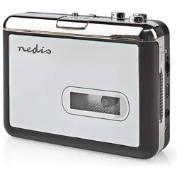 Nedis Kassettenkonverter, MP3 Player + Portable Audiogeräte, Schwarz, Grau