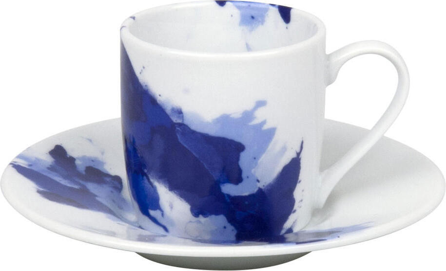 Könitz Koffieset Seeing Blue, 2-delig, Porselein, Blauw, 85 ml
