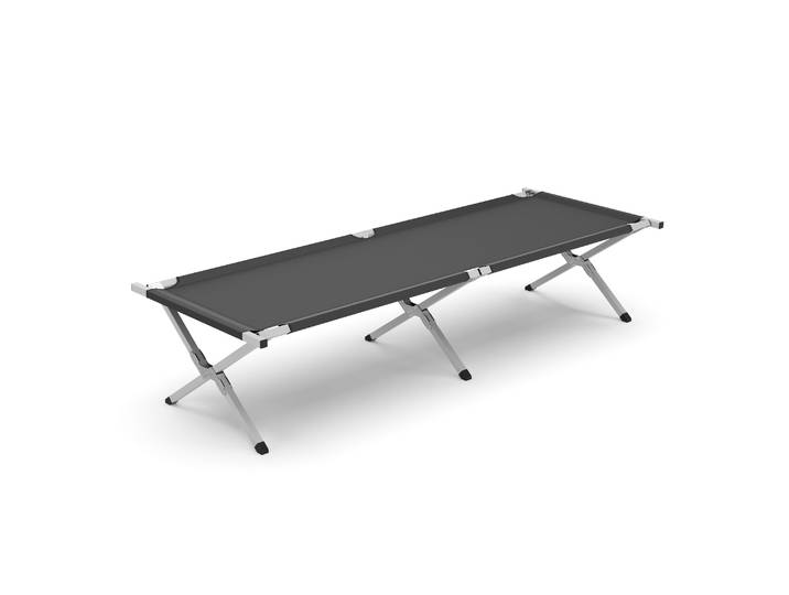 Campingbett klappbar EMERY 190 x 63 x 42 cm anthrazit