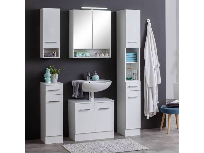 Hängeschrank 25cm Weiß/Weiß