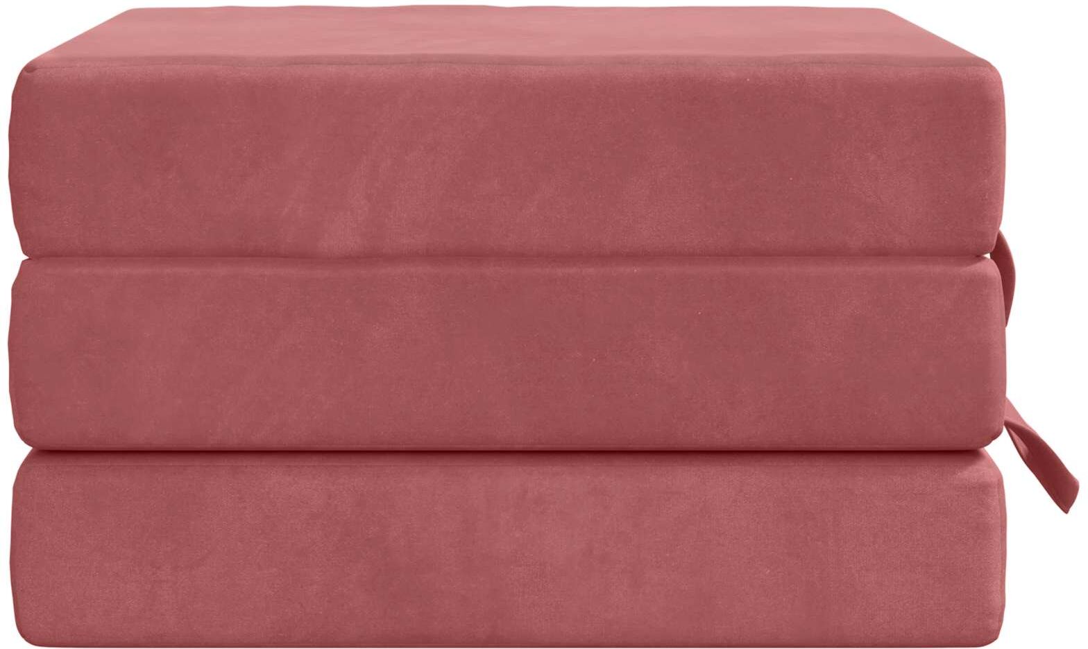 vidaXL Canapé-lit pliable 75 x 63 x 45 cm Rose