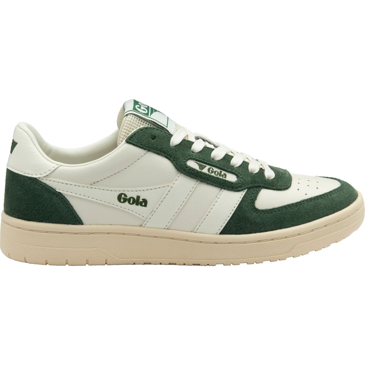 Gola Hawk '89 Sneaker Women off white/evergreen/off white (XN) 4 CLB760-XN-4-offwhiteevergreenoffwhite