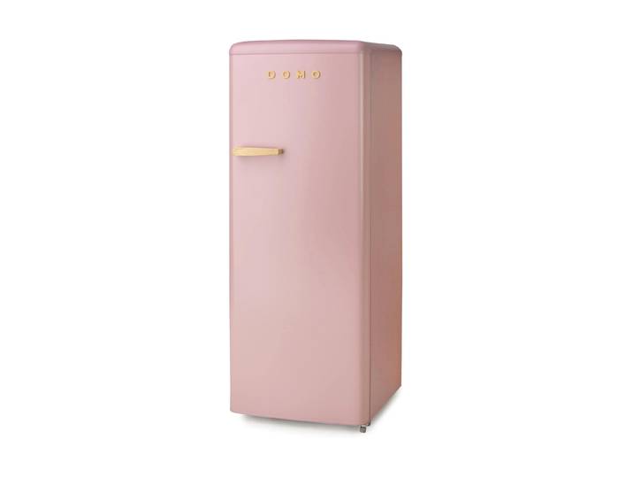 DOMO Kühl-/Gefrierkombination DO91708R Rechts , Energieeffizienz: D, rosa, B:54cm H:144,5cm, Kühlschränke, Kühl-/Gefrierkombination