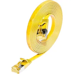 SLIM S6A 2 GE - Cat.6a SLIM-Patchkabel, U/FTP, 2 m, gelb