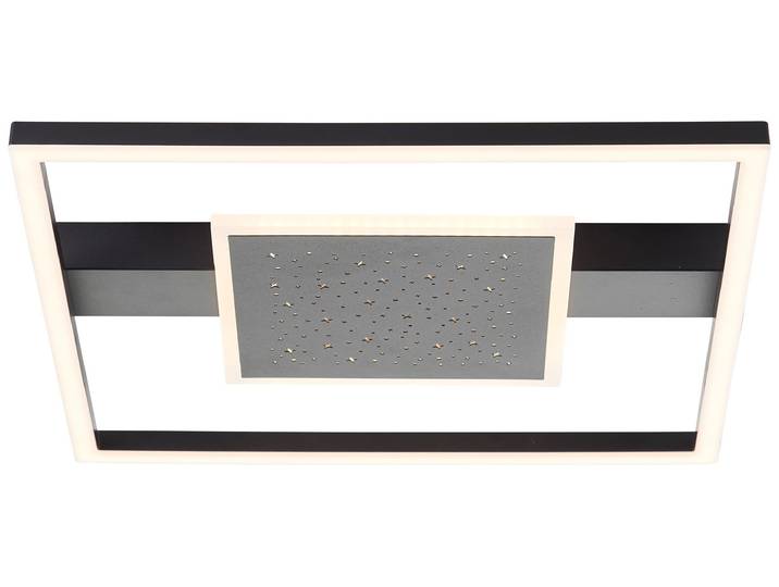 Brilliant LED Plafonnier Reno 37 x 37 cm\, 3500 lm\, 3000 K\, brillant comme une étoile\, noir