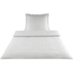Elegante Mako-Satin Bettwäsche »White House« Weiß 2280-00 Bettwäsche 155x220 cm / 80x80 cm