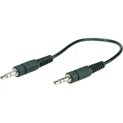 ROLINE 11094500 - 3,5 mm Klinke Kabel, Stecker / Stecker, 0,2 m