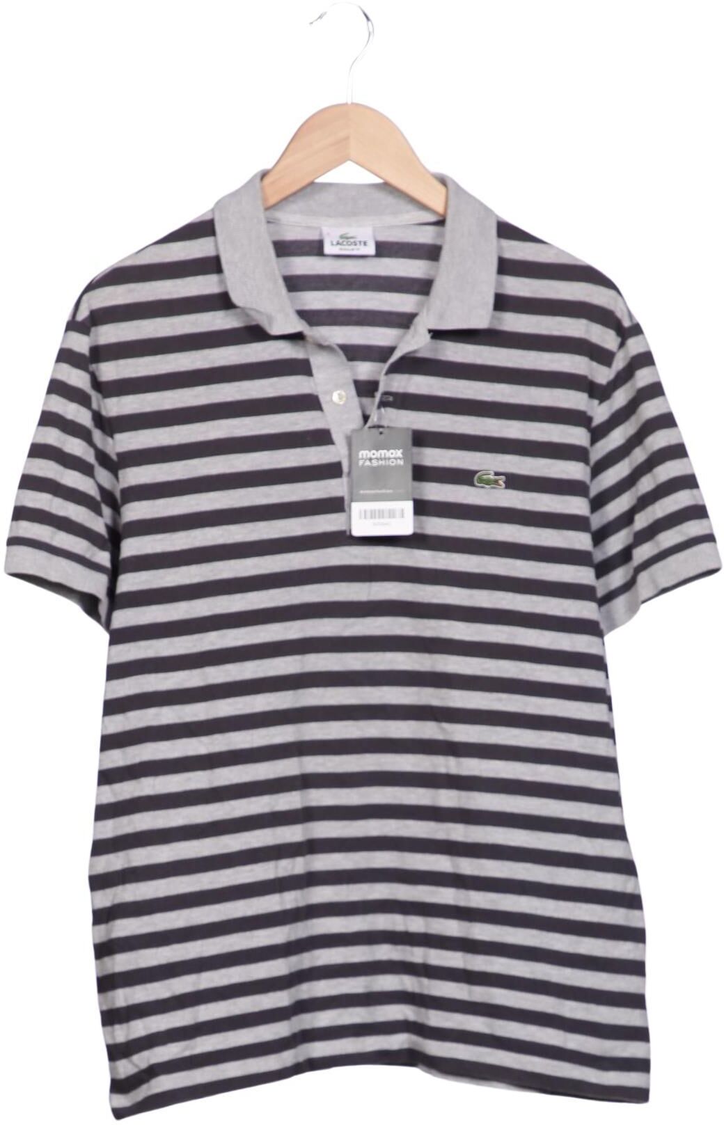 Lacoste Herren Poloshirt, Grau, Gr. XL (Lacoste 6), Baumwolle - Second Hand