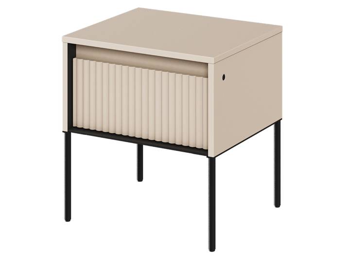Nachttisch Trend 46 cm mit LED Beige