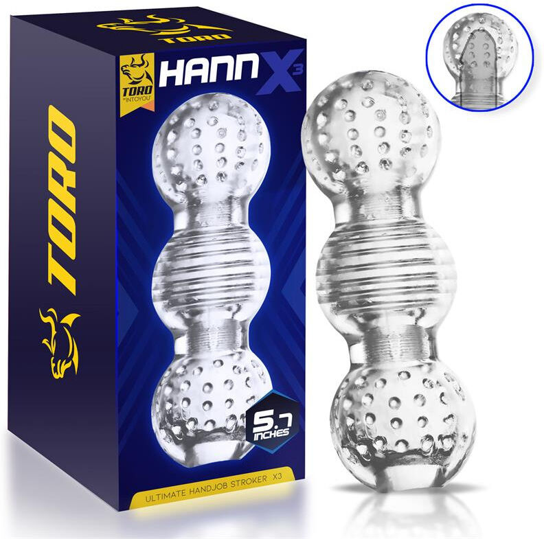 MINOTHOR Masturbateur manuel en silicone doux avec textures variées