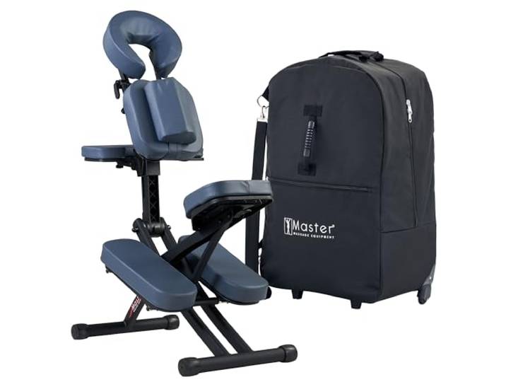 Master Massage Rio Massagestuhl, tragbar, Aluminium, Blau, 55,9 x 45,7 x 94,9 cm (1 Stück)