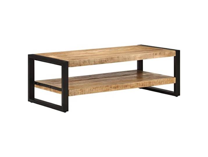 Heofavd Couchtisch Massivholz Mango 120x55x40 cm Wohnzimmertisch
