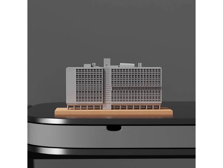 Modèle d'appartement en Marseille de Le Corbusier-décor de bureau architectural en béton ornement de maison unité d'habitation