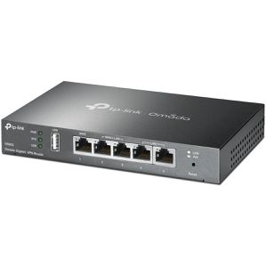 TP-Link Gateway Omada ER605, Desktop, bis 1 Gbit/s Firewall, VPN, 2x LAN, 2x WAN/LAN, 1x WAN