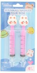 French Pharma Seringues Nasales Modèle Lapins pour Bébés 2 x 10 ml - Blister 2 seringues nasales de 10 ml