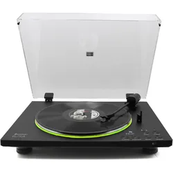Soundmaster PL860SW (Vollautomatisch), Plattenspieler, Schwarz, Transparent