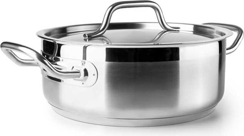 Ibili Ebbe braadpan, 26 cm, zilverkleurig