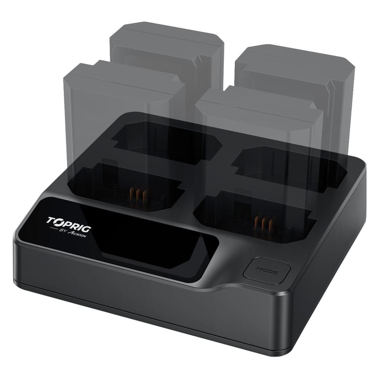 Accsoon Toprig 100W 4-BAY NP-FZ100 Fast Charger (2007270220) (Kamera Akku Ladegerät) (BC02)