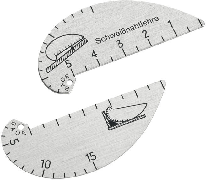HOLEX Jauge pour cordons de soudure, en aluminium (477590)