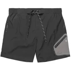 Panos Emporio Badehosen Tech Boardshorts Schwarz Polyamid Small Herren