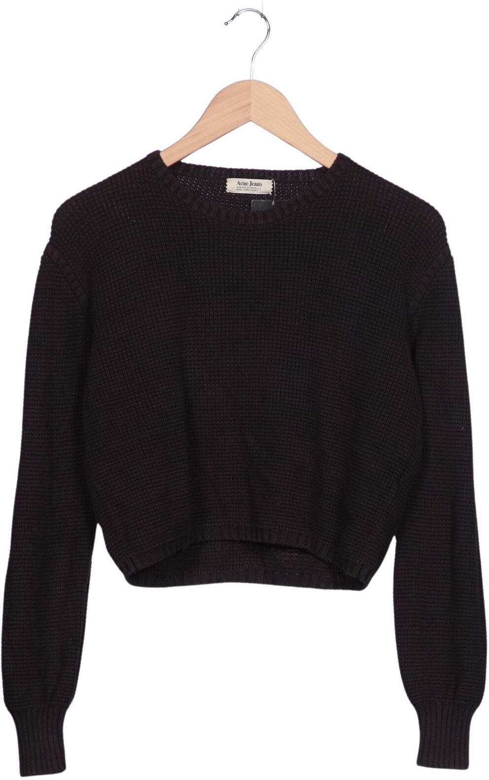 Acne Studios Damen Pullover, Schwarz, Gr. M, Baumwolle - Second Hand
