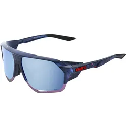 100%, Unisex, Sportbrille, Norvik (Schwarz Holographic, Blau, Eisblau), Blau