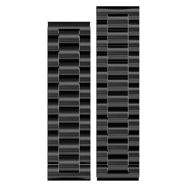 Aligator Ersatz-Metallarmband für Watch Pro und Watch Pro X 22mm / schwarz (22 mm, Metall) (22AW0018)