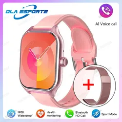 Smartwatch mit 2,01-Zoll-Farbdisplay und Bluetooth - Pk20Milan