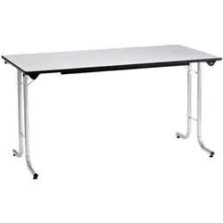 SODEMATUB Klapptisch 120 cm Gestell alufarben grau, 120 cm