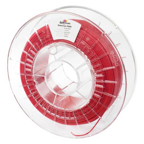 Spectrum Filaments 81679 Filament PEBA flexibel, chemisch beständig 1.75mm 800g Pure Red, Rot 1St.