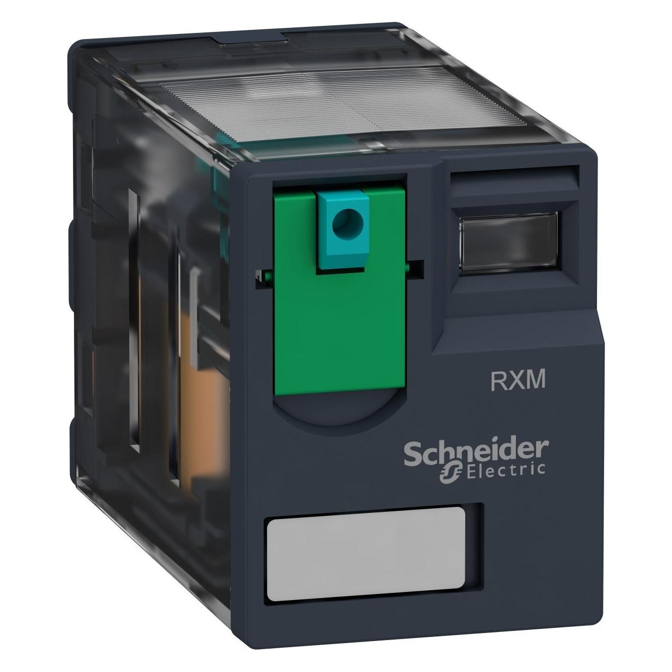 Schneider Electric 14 pin plug in relay 24Vdc coil, 6A 4PDT (RXM4AB1BD)