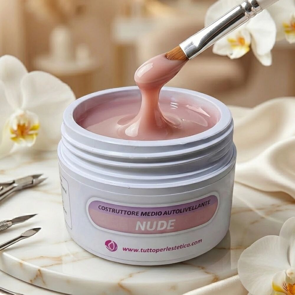 Tuttoperlestetica Gel Base Costruttore Monofasico Nude Autolivellante Media viscosità – 50g HEMA & TPO Free