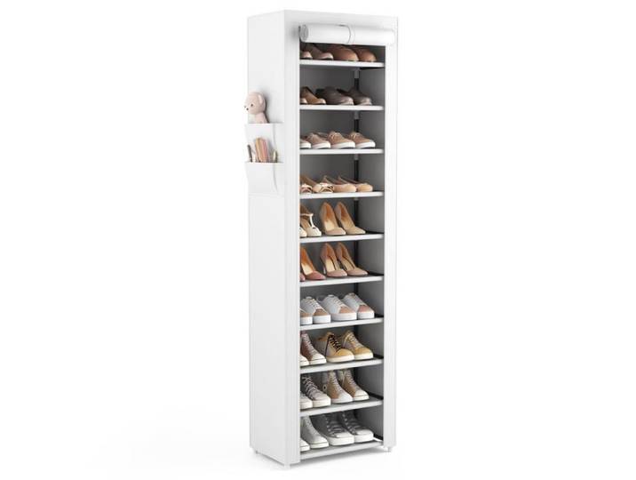 Etagere Chaussure à 11 ux Range Chaussures Gain de Place avec Coure Meuble Chaussure pour 20-22 Paires Armoir MEUBLE A CHAUSSURES