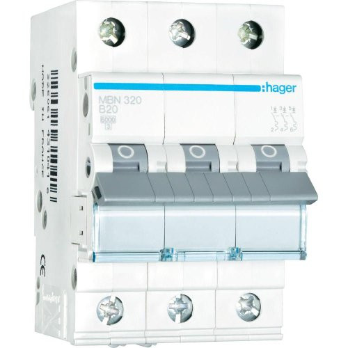 Hager MBN320 Sicherungsautomat 3P B 20A 6kA