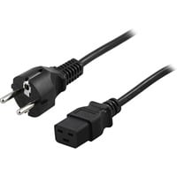 EU-Netzkabel C19 schwarz