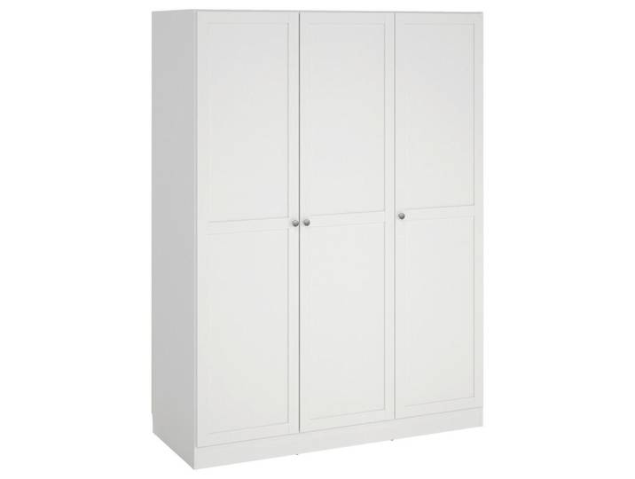 P & B Drehtürenschrank, Weiß, 5 Fächer, 147x200x61.7 cm, Schlafzimmer, Kleiderschränke, Drehtürenschränke
