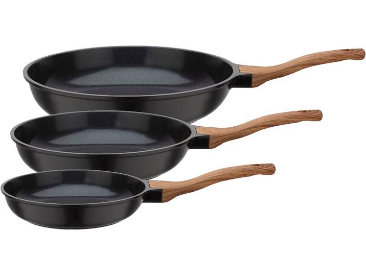 Pfannen-Set GSW Natural Fit , schwarz, Ø:28cm, Pfannen, mit neuartiger PFAS-freien Antihaft-Versiegelung, Induktion