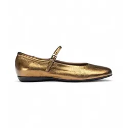 Wonders für Damen. A-61160_5508_6509 Leder Ballerinas Bo 60 gold (38), Wohnung, Schnalle, Lässig, Klassisch