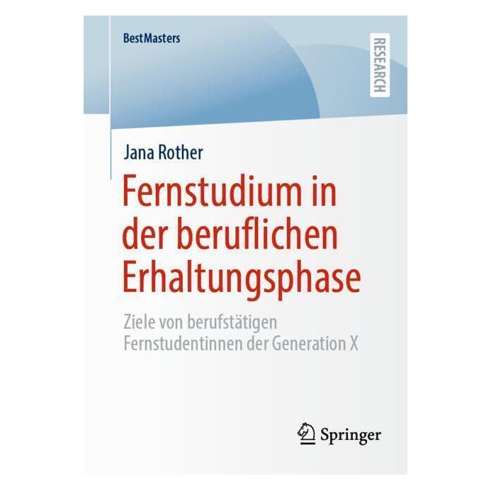 Springer Rother:Fernstudium in der beruflichen E (Deutsch, Softcover, Jana Rother) (49654524)