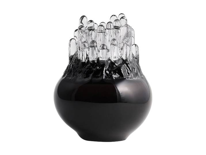 Kosta Boda Polar Kerzemhalter 190mm Schwarz