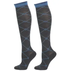 Harrys Horse Reitersocken Square, ebony-azure-blue, Sockengröße: 31/35