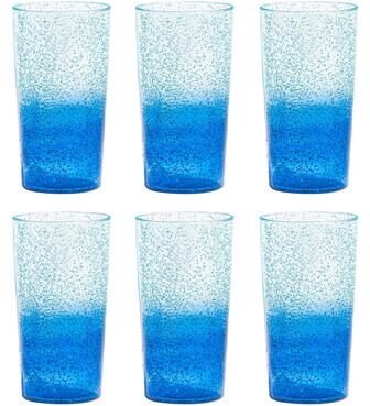 Abode Homewares Oceanic Ombre Acrylic Drinking Glass - Blue - 23 oz - Set of 6