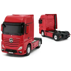 Rastar truck with car RC Mercedes-Benz Actros Red/Yellow/Silver, 74940