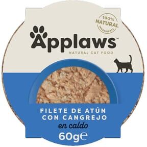 Applaws Cat Tarrina Filetes De Atum E Caranguejo 10 unidades x 60g